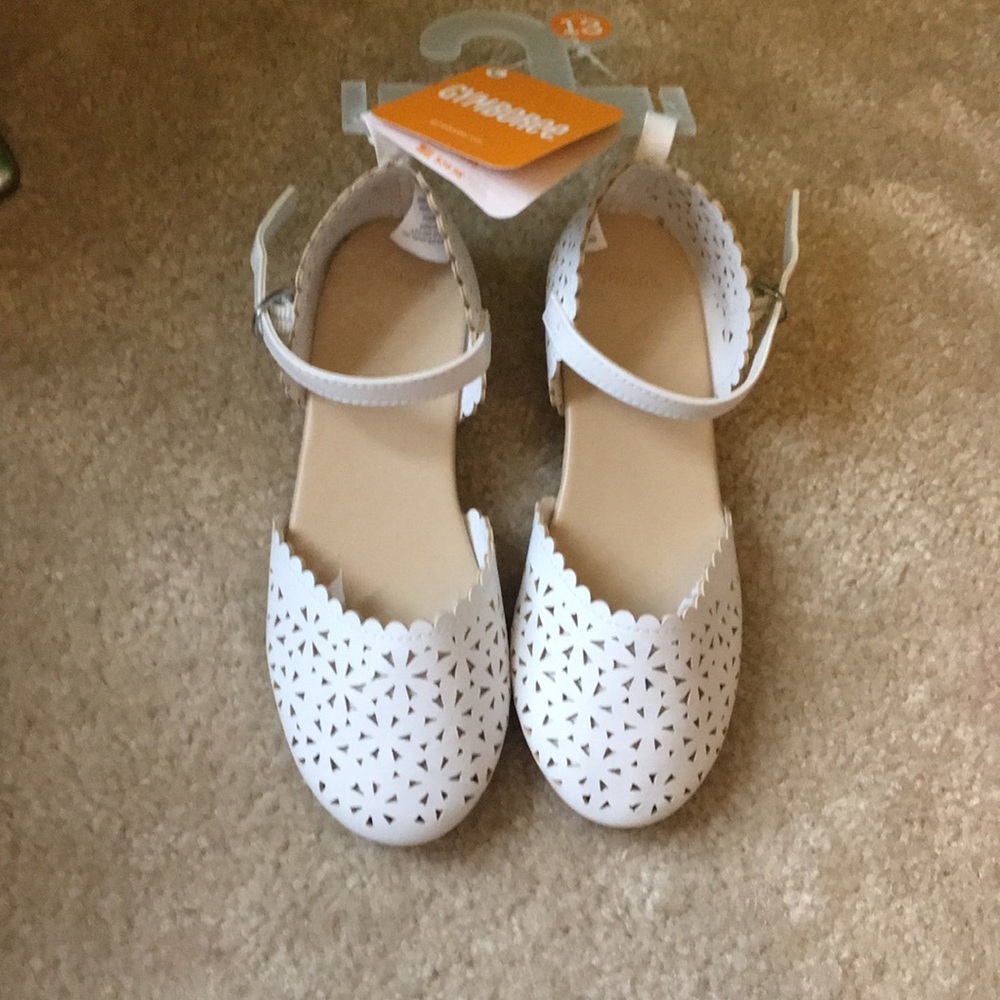 Gymboree white lattice sandals size 13 NWT